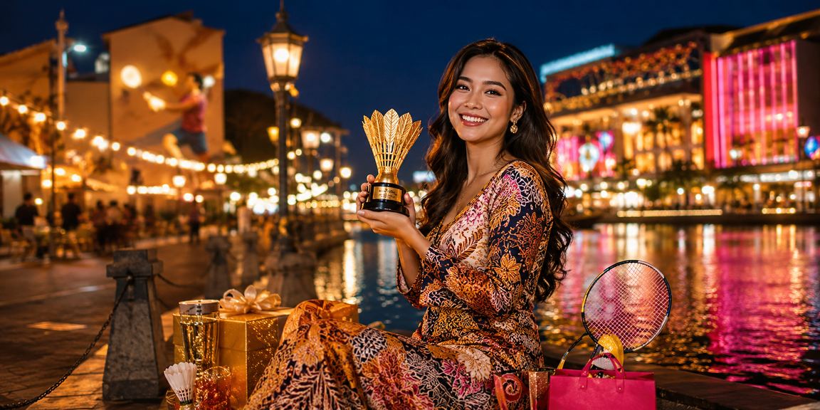 Suasana kasino hiburan Penang bergaya batik dengan permainan meja baccarat langsung