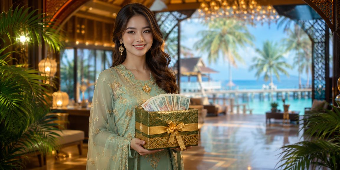 Suasana kasino hiburan perayaan Hari Raya di Terengganu Malaysia
